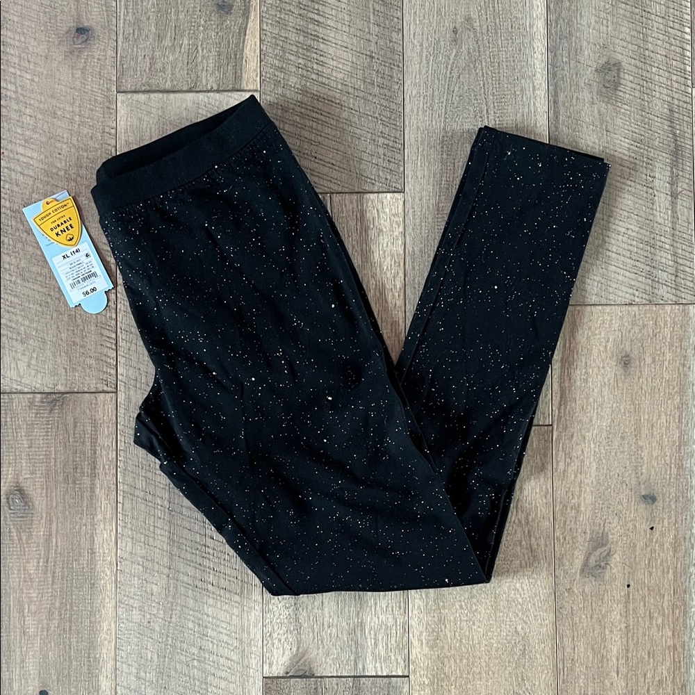 NWT Cat and Jack sparkle leggings size xl